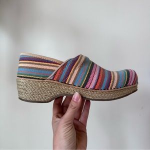 Dansko woven jute clog